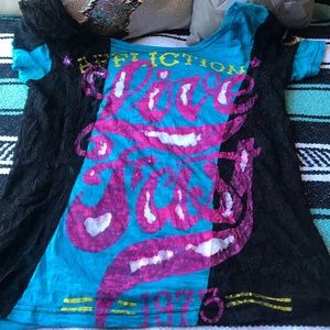 Affliction off the shoulder top